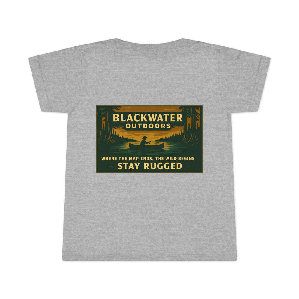 Rustic Outdoor Adventure Toddler T-Shirt, Wilderness Shirt, Camping Tee, Nature Lover Gift, Kids Outdoor Apparel