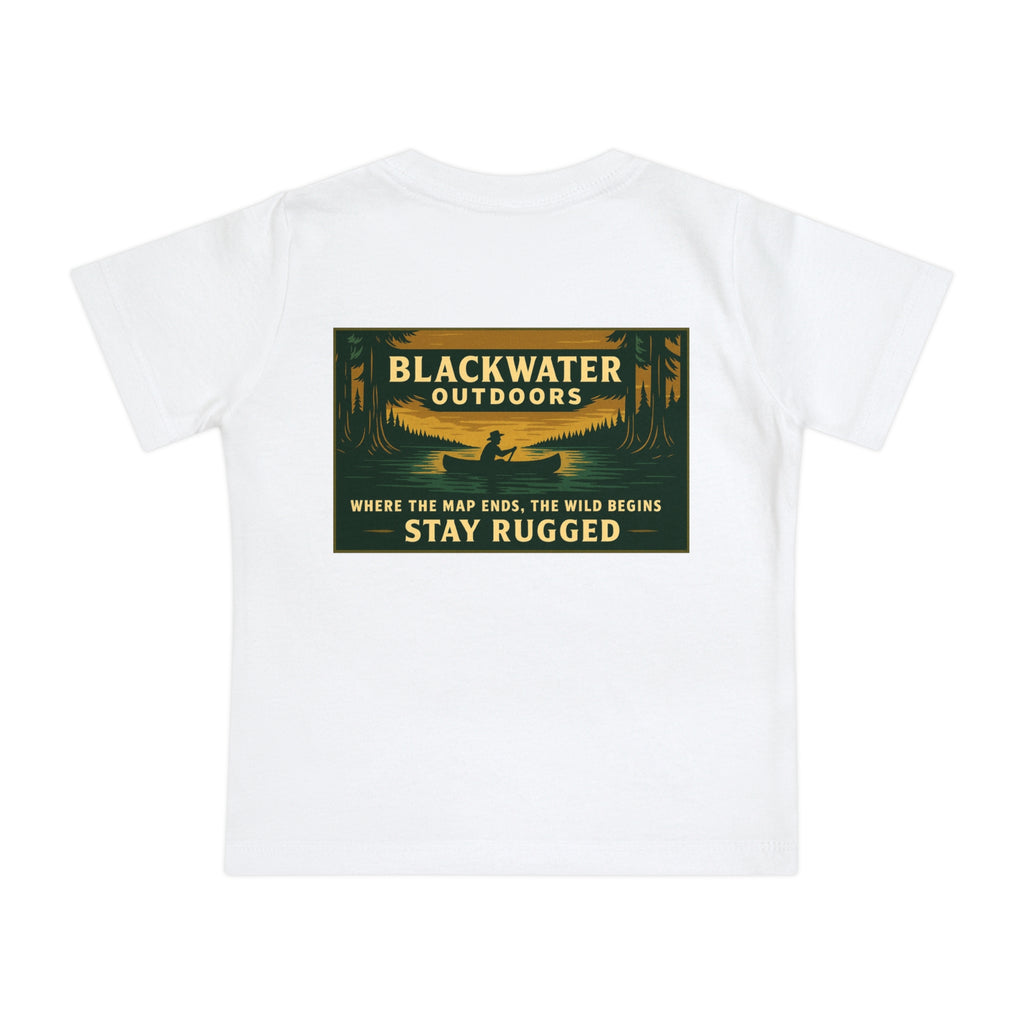 Rustic Adventure Baby T-Shirt, Nature Kids Tee, Stay Rugged Baby Shirt, Outdoor Theme Gift, Camping Toddler Clothing