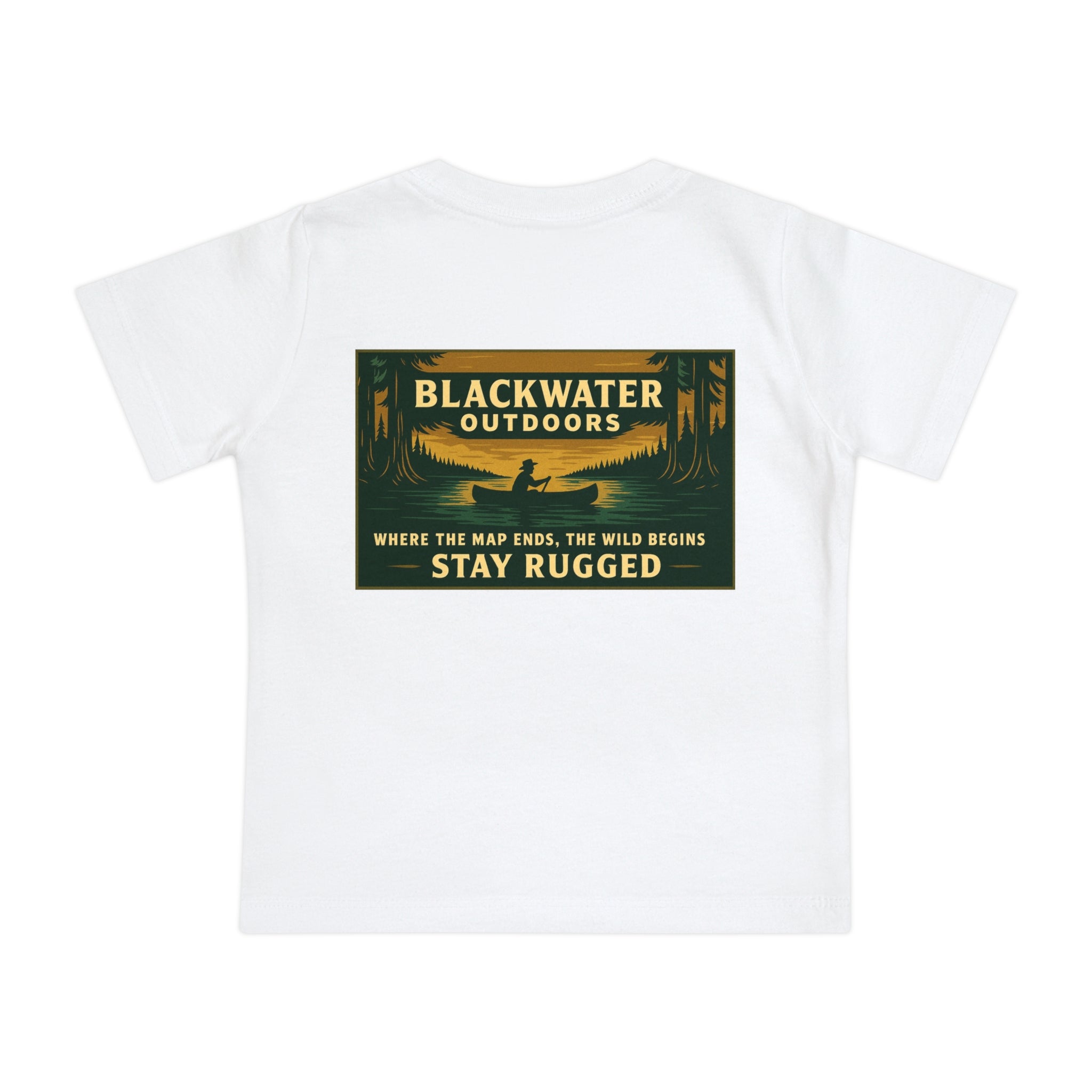 Rustic Adventure Baby T-Shirt, Nature Kids Tee, Stay Rugged Baby Shirt, Outdoor Theme Gift, Camping Toddler Clothing