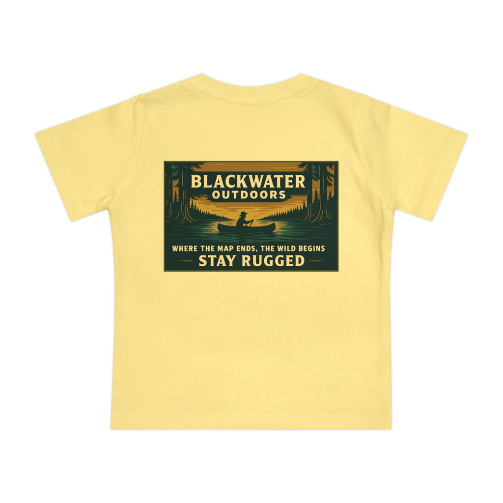 Rustic Adventure Baby T-Shirt, Nature Kids Tee, Stay Rugged Baby Shirt, Outdoor Theme Gift, Camping Toddler Clothing