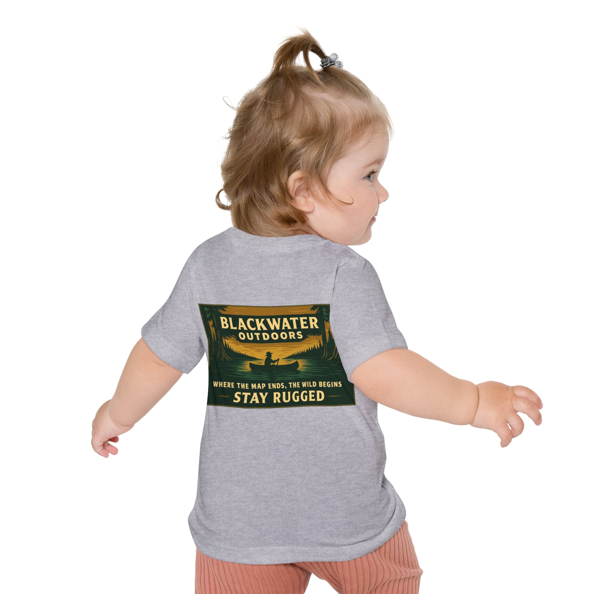 Rustic Adventure Baby T-Shirt, Nature Kids Tee, Stay Rugged Baby Shirt, Outdoor Theme Gift, Camping Toddler Clothing