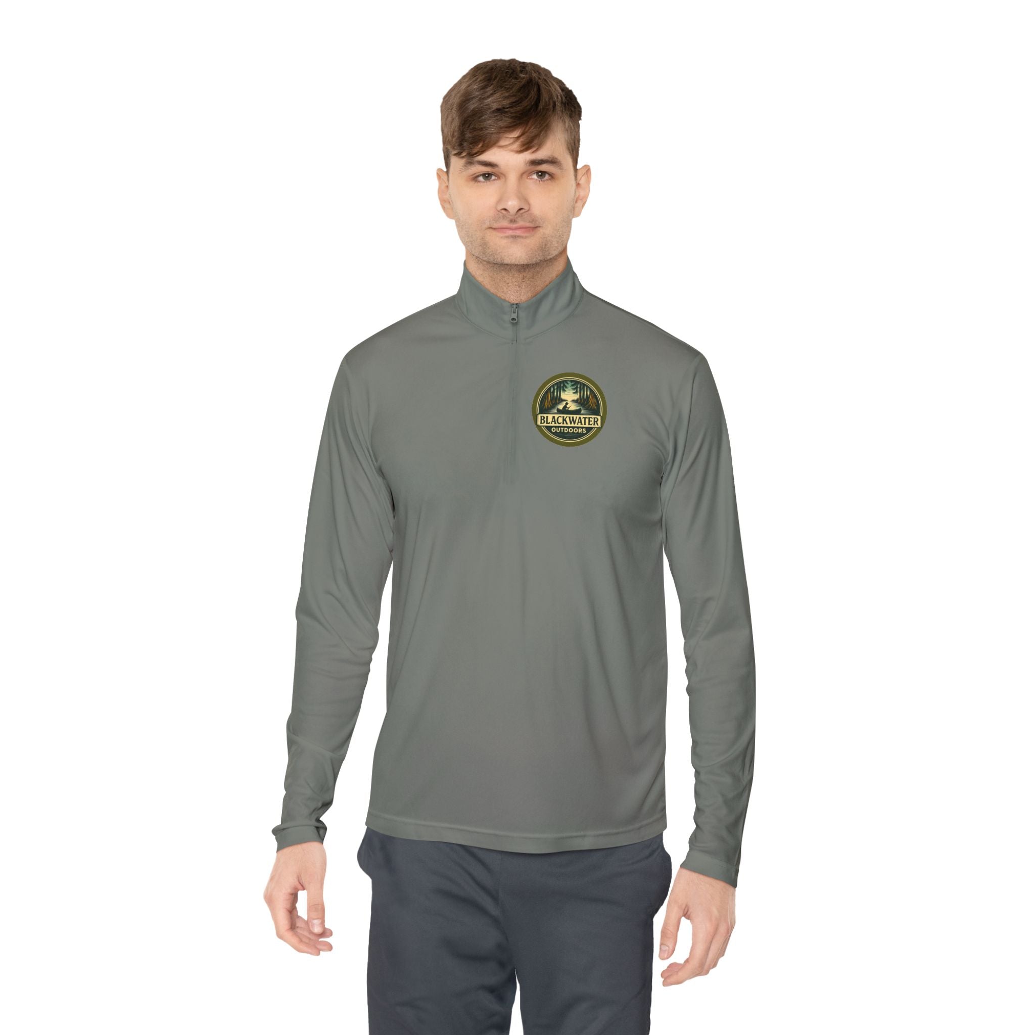Outdoor Adventure Quarter-Zip Pullover, Cozy Layer for Camping, Hiking Apparel, Gift for Nature Lovers, Outdoor Lifestyle Clothing