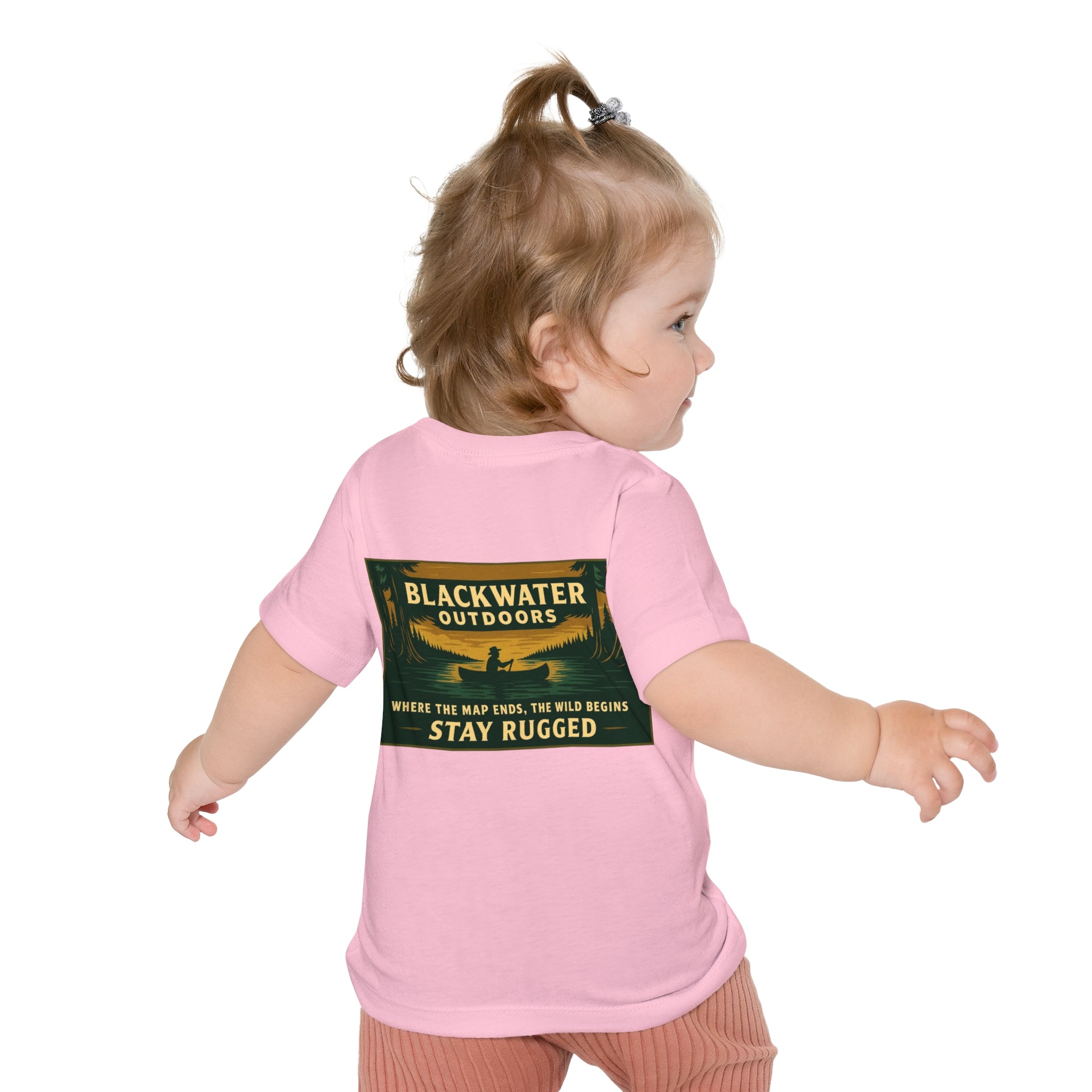 Rustic Adventure Baby T-Shirt, Nature Kids Tee, Stay Rugged Baby Shirt, Outdoor Theme Gift, Camping Toddler Clothing