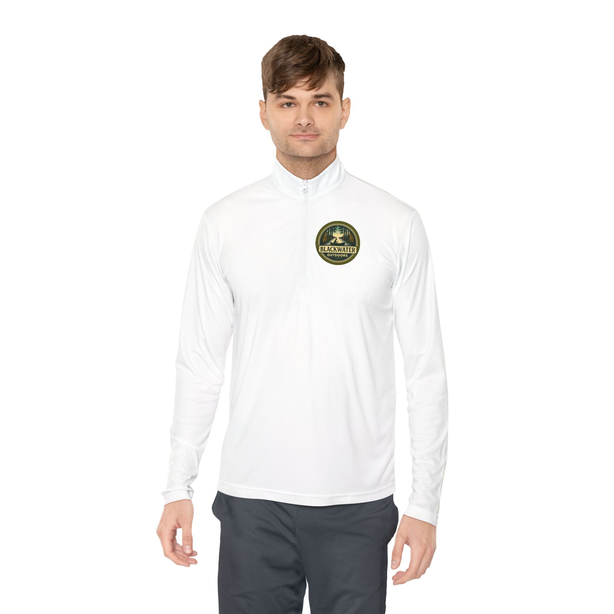 Outdoor Adventure Quarter-Zip Pullover, Cozy Layer for Camping, Hiking Apparel, Gift for Nature Lovers, Outdoor Lifestyle Clothing