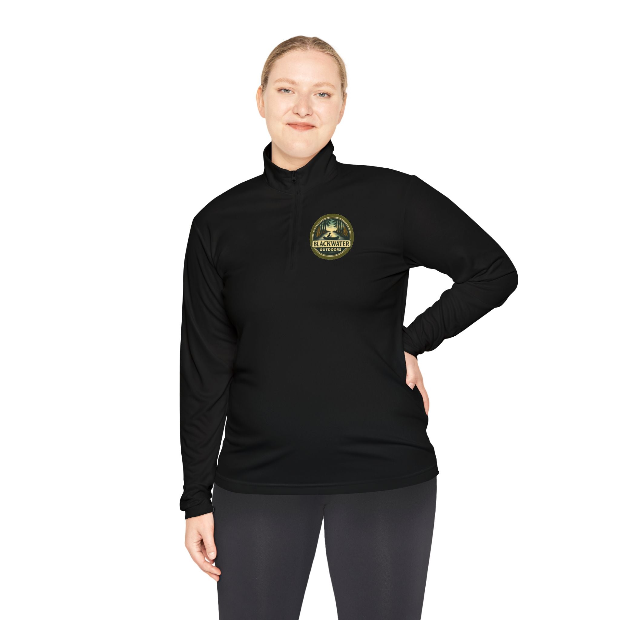 Outdoor Adventure Quarter-Zip Pullover, Cozy Layer for Camping, Hiking Apparel, Gift for Nature Lovers, Outdoor Lifestyle Clothing
