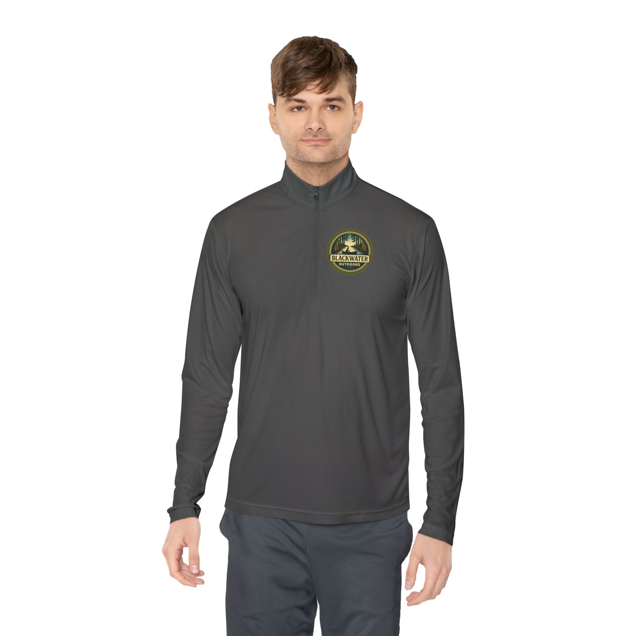 Outdoor Adventure Quarter-Zip Pullover, Cozy Layer for Camping, Hiking Apparel, Gift for Nature Lovers, Outdoor Lifestyle Clothing