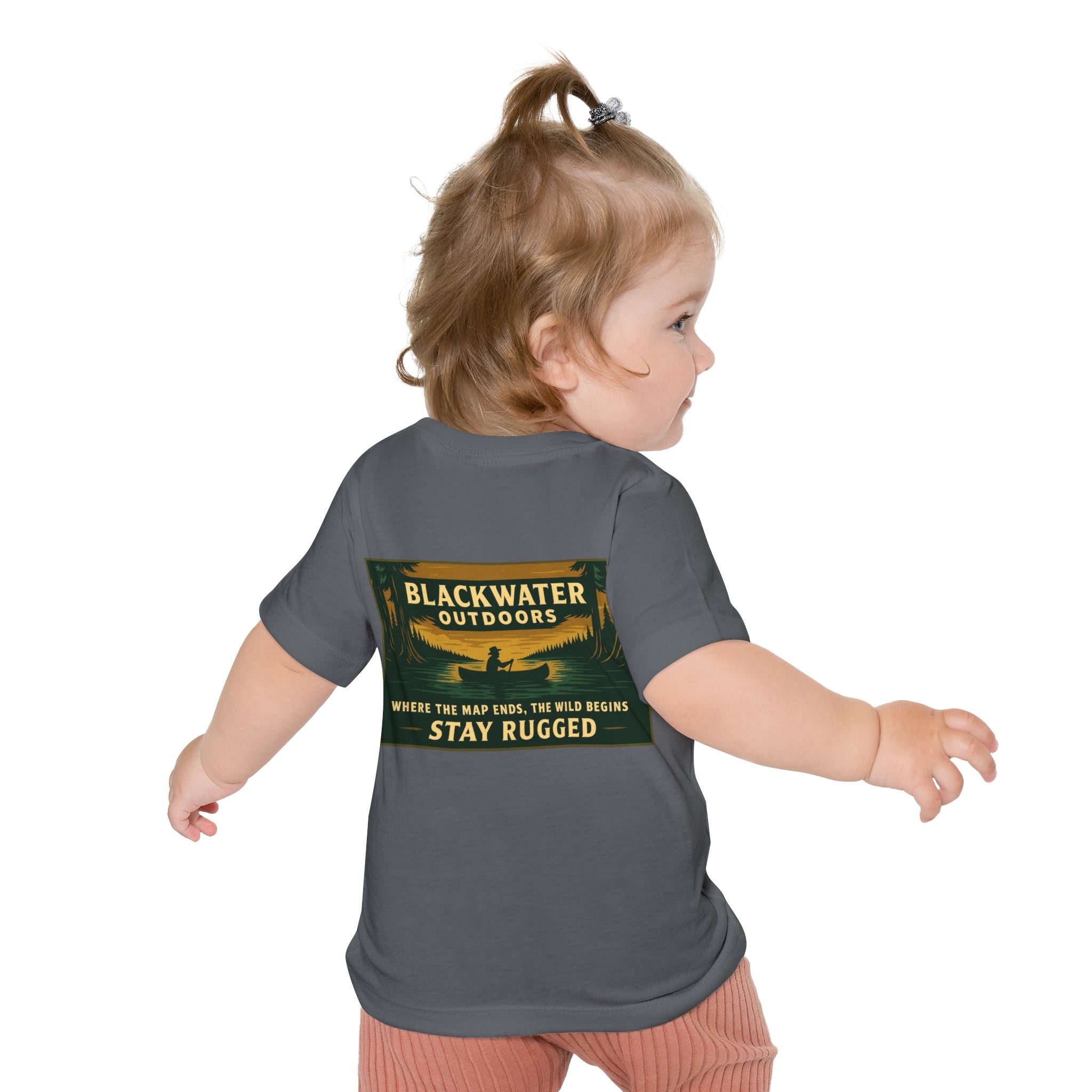 Rustic Adventure Baby T-Shirt, Nature Kids Tee, Stay Rugged Baby Shirt, Outdoor Theme Gift, Camping Toddler Clothing