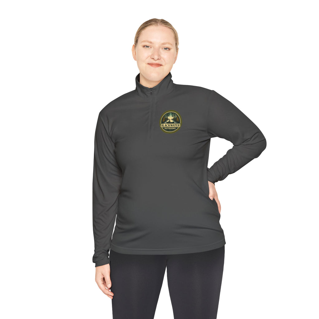 Outdoor Adventure Quarter-Zip Pullover, Cozy Layer for Camping, Hiking Apparel, Gift for Nature Lovers, Outdoor Lifestyle Clothing
