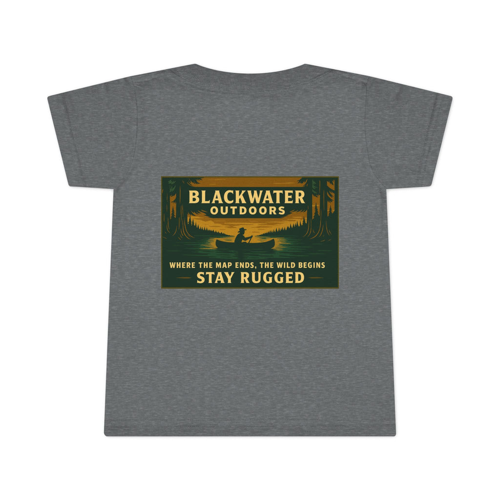 Rustic Outdoor Adventure Toddler T-Shirt, Wilderness Shirt, Camping Tee, Nature Lover Gift, Kids Outdoor Apparel