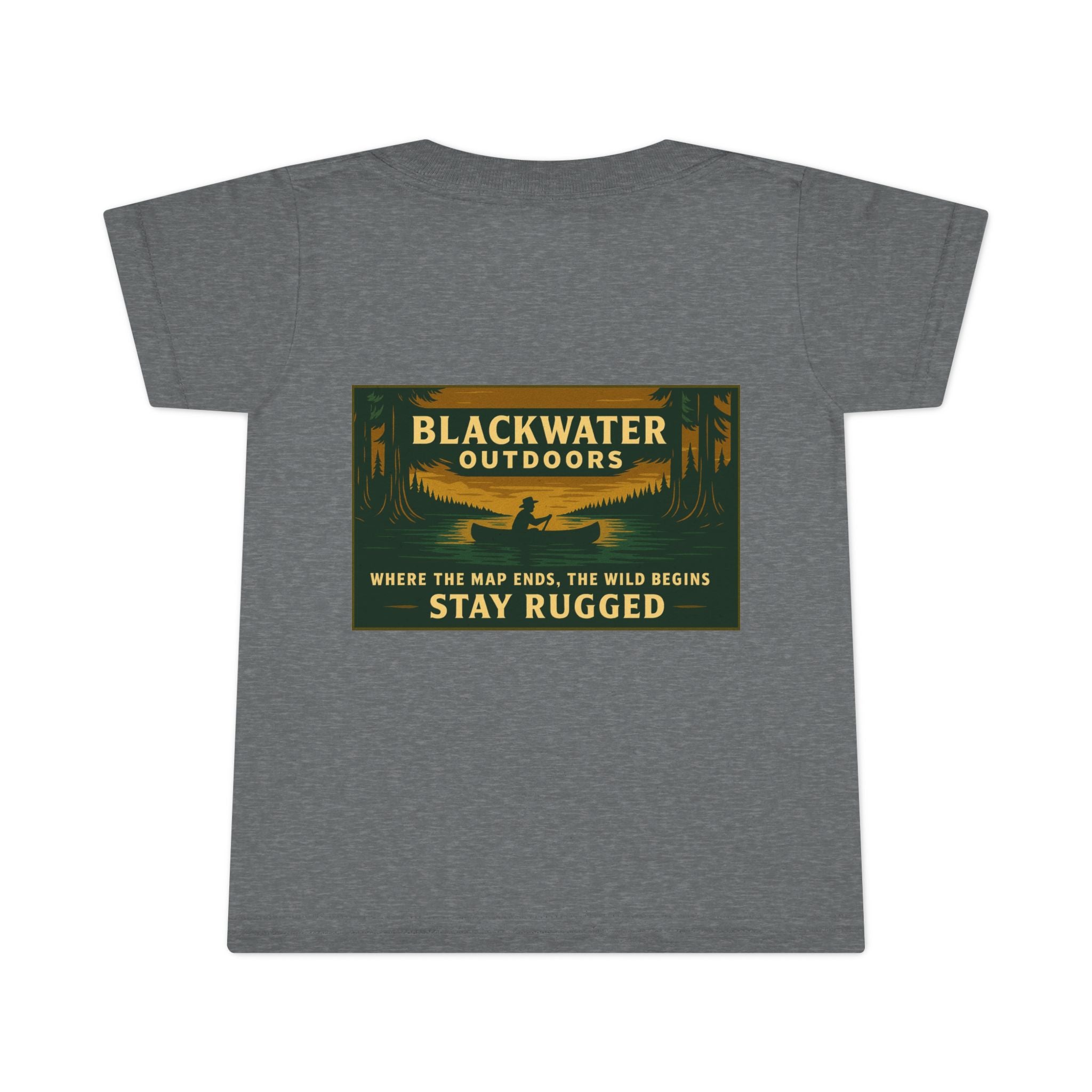 Rustic Outdoor Adventure Toddler T-Shirt, Wilderness Shirt, Camping Tee, Nature Lover Gift, Kids Outdoor Apparel