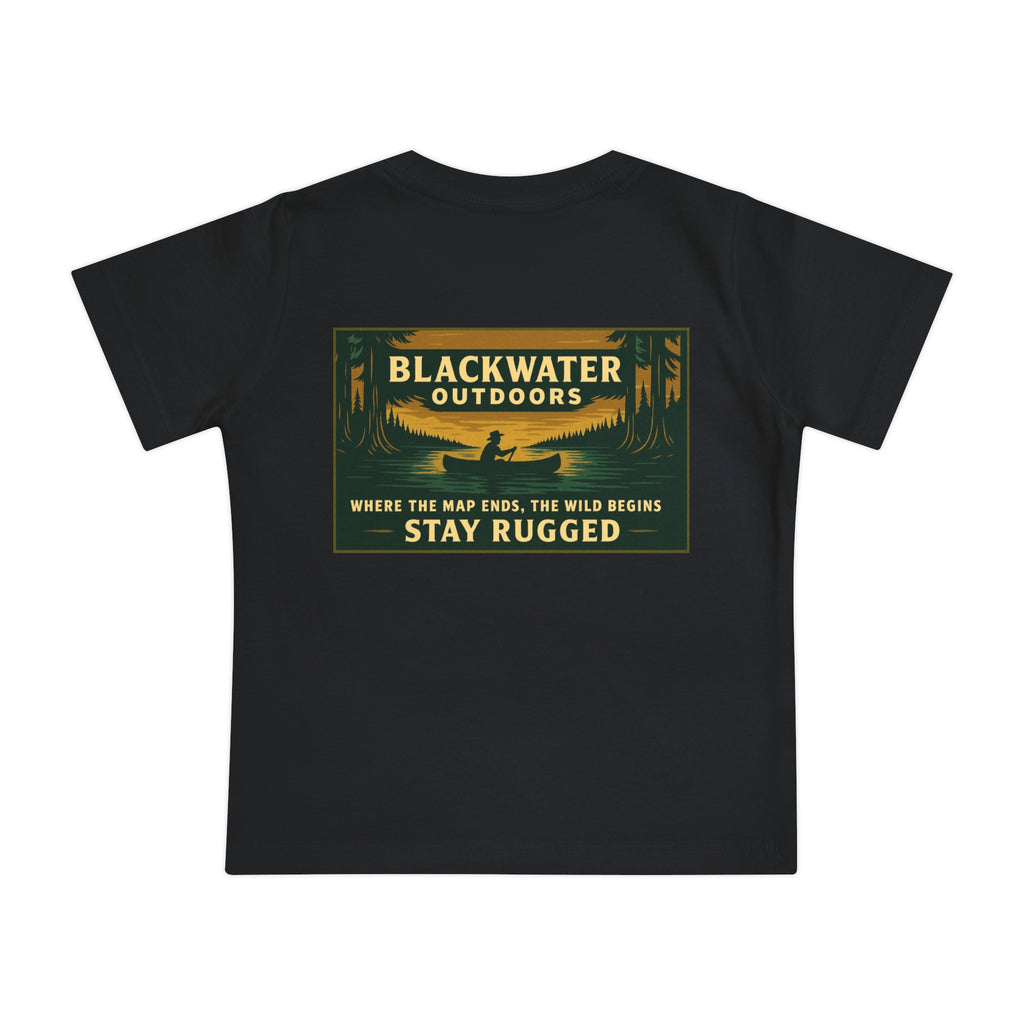 Rustic Adventure Baby T-Shirt, Nature Kids Tee, Stay Rugged Baby Shirt, Outdoor Theme Gift, Camping Toddler Clothing