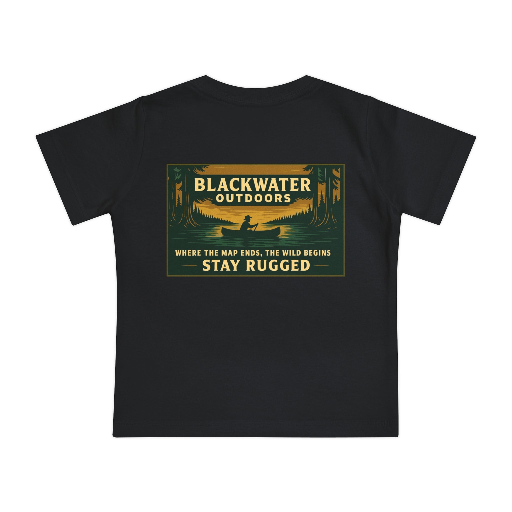 Rustic Adventure Baby T-Shirt, Nature Kids Tee, Stay Rugged Baby Shirt, Outdoor Theme Gift, Camping Toddler Clothing