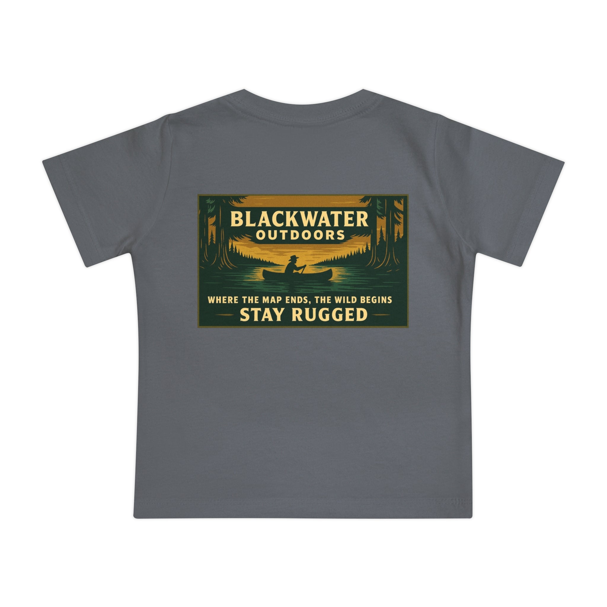 Rustic Adventure Baby T-Shirt, Nature Kids Tee, Stay Rugged Baby Shirt, Outdoor Theme Gift, Camping Toddler Clothing