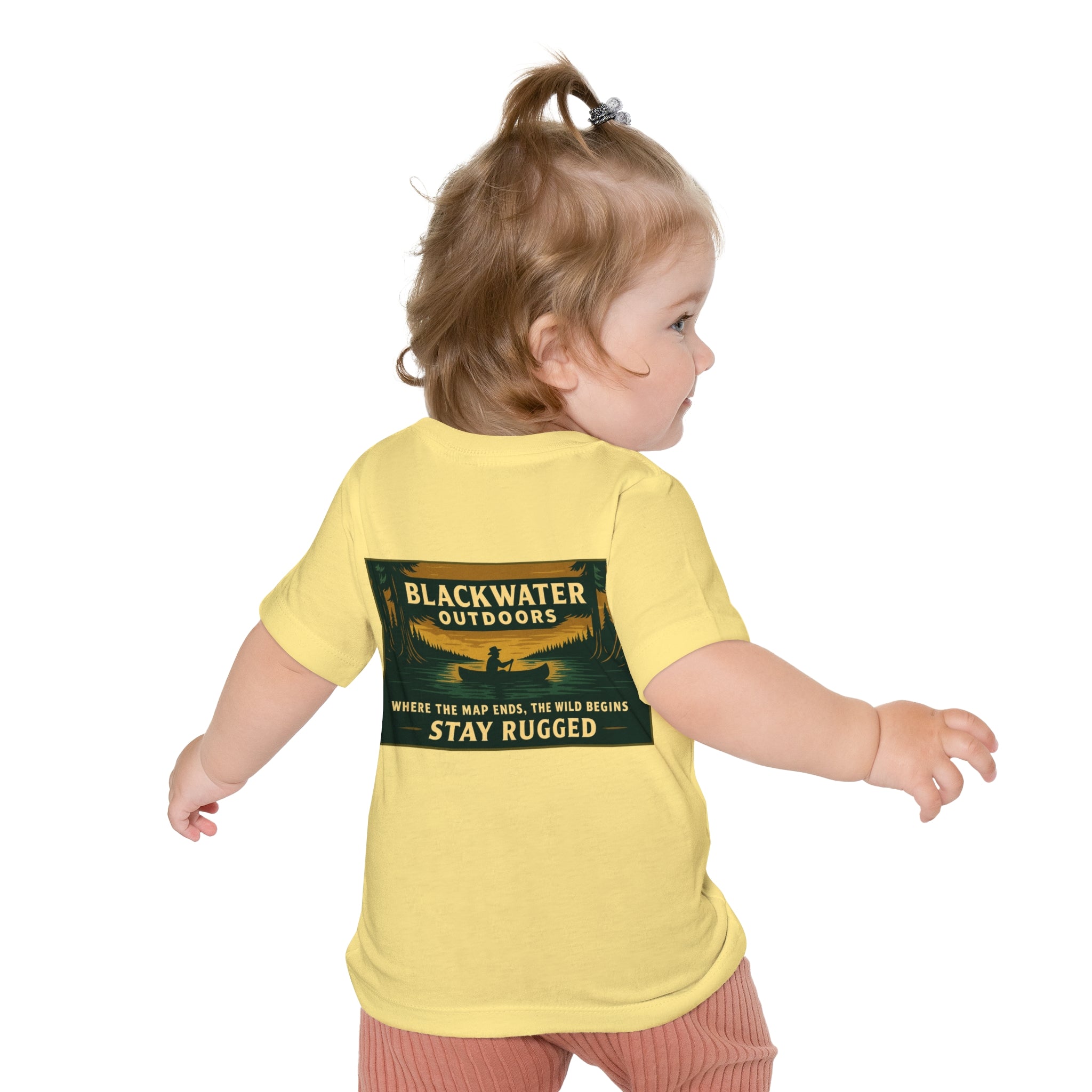 Rustic Adventure Baby T-Shirt, Nature Kids Tee, Stay Rugged Baby Shirt, Outdoor Theme Gift, Camping Toddler Clothing